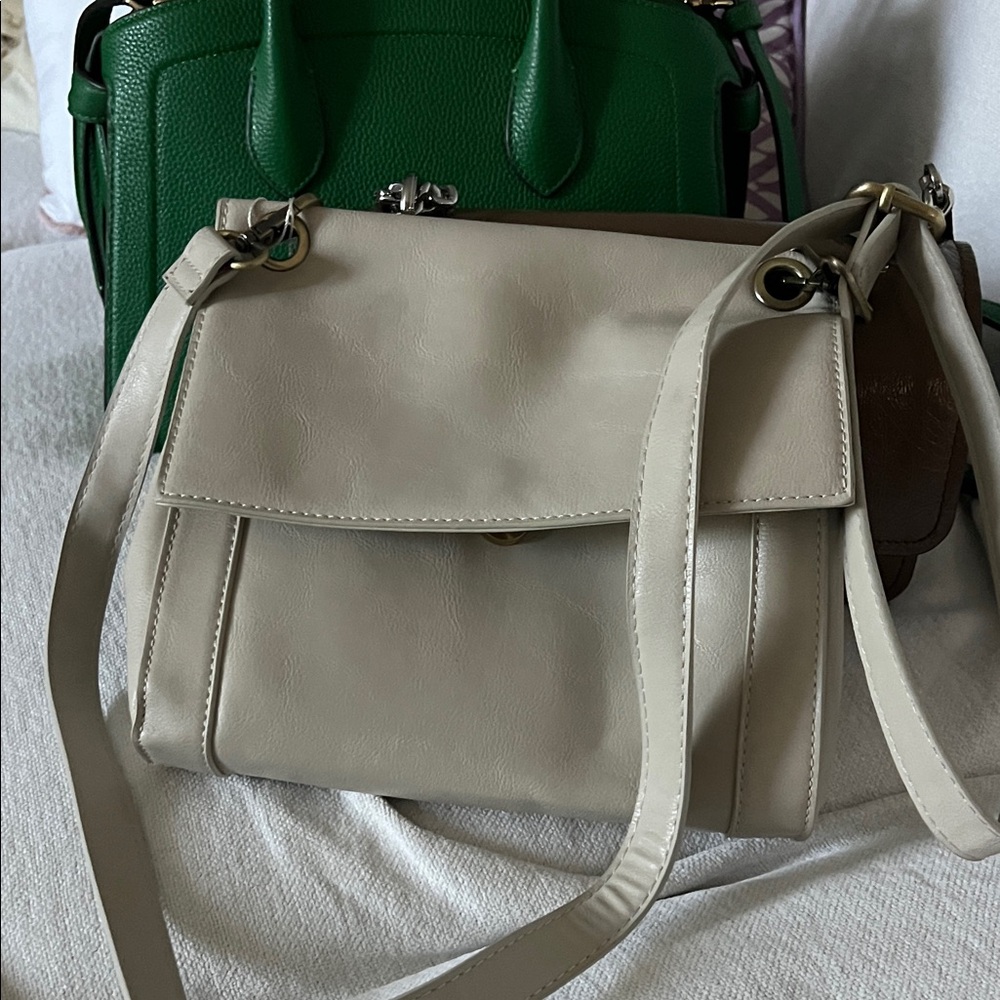 Joy Susan Cream Crossbody Bag